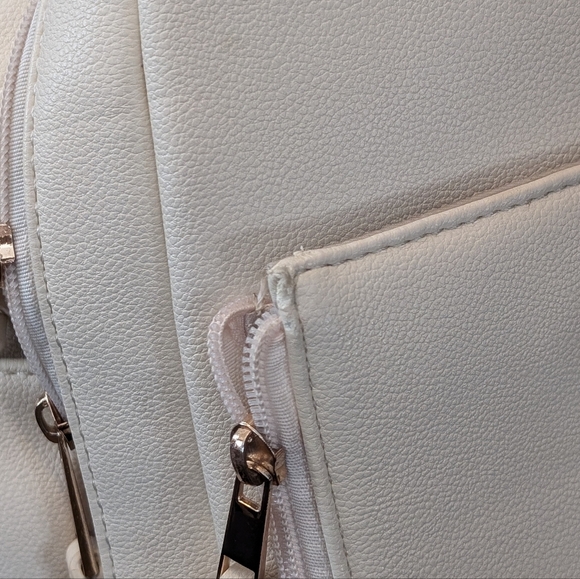 Ayla & Co Full-Size Diaper Bag Backpack White Ivory - Picture 11 of 15